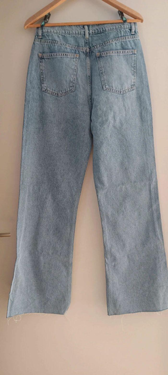 Jeans droit large femme taille 40 shein, bleu clair - photo numéro 3