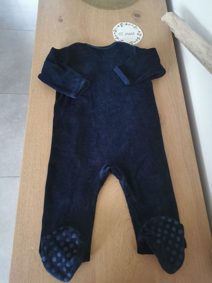 Lot de 2 pyjamas en velour bébe mixte 18mois petit bateau et sergent major - photo numéro 4