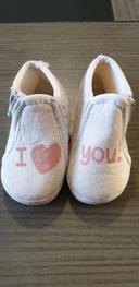 Chaussons i love you taille 20