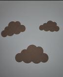 Lot de 3 nuages