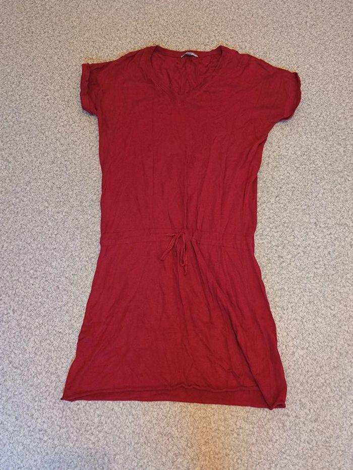 Robe rouge été Etam taille 40 courte - photo numéro 1