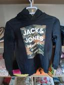 Sweat à capuche garçon Jack&Jones taille 152