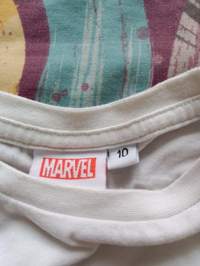 T-shirt manches longues pour garçon Marvel taille 10 ans - photo numéro 2