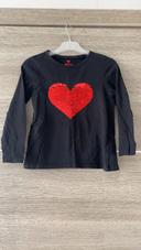 Tee shirt ML sequins 4/6 ans