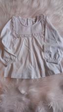 Blouse blanche 6m