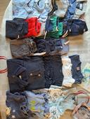 Lot du 6 mois garcon pantalon jogging chemises gilet  tee shirt manches longues pyjamas