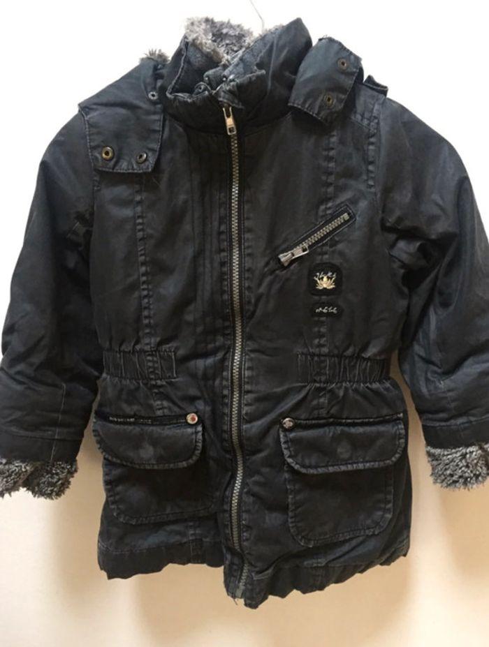 Blouson IKKS 4 ans noir avec gilet intérieur amovible - photo numéro 1