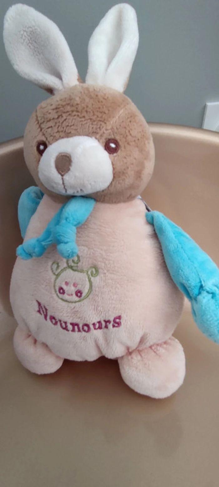 Doudou Lapin boule Nounours - photo numéro 4