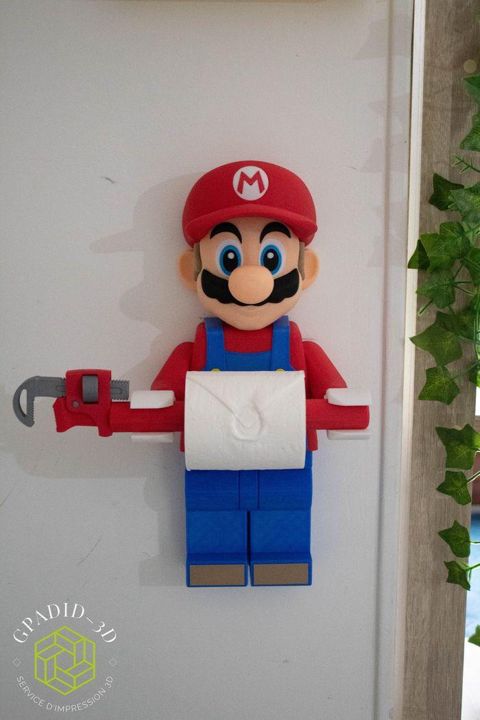 Dévidoir de papier toilette ou simple décoration murale dans un style Lego - photo numéro 6