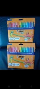 Lots pochette de feutres bic