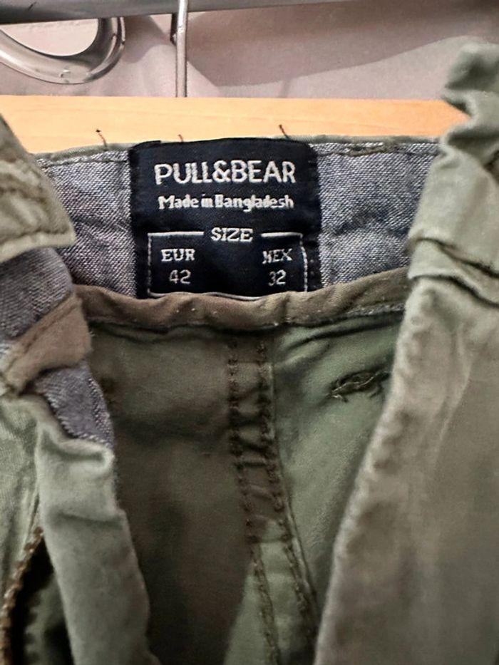 Pantalon chino kaki pull and bear taille 42 - photo numéro 3