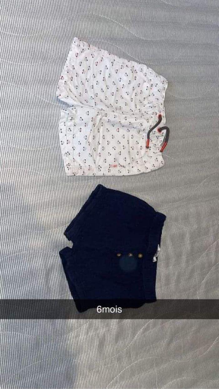 Lot de 2 shorts - 6mois