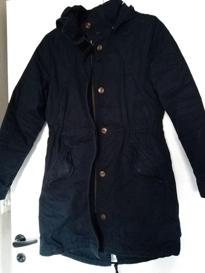 Parka bleu nuit T.36 - photo numéro 2