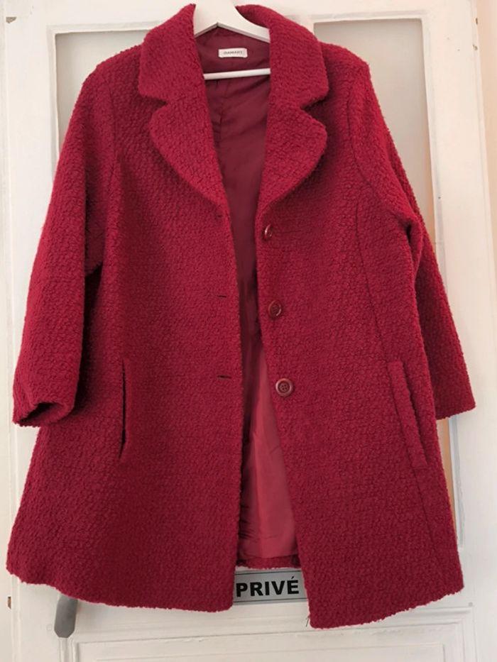 🤎 Manteau caban Damart bouclette vintage Bordeaux rosé 36/38 🤎 - photo numéro 10