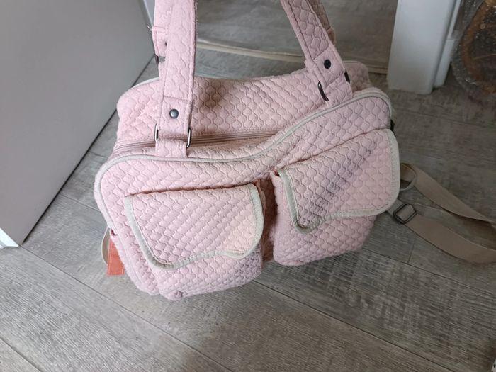 Sac à langer multipoches vertbaudet rose poudré - photo numéro 2