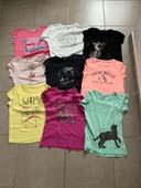 Lots t-shirts manches courtes 8 ans