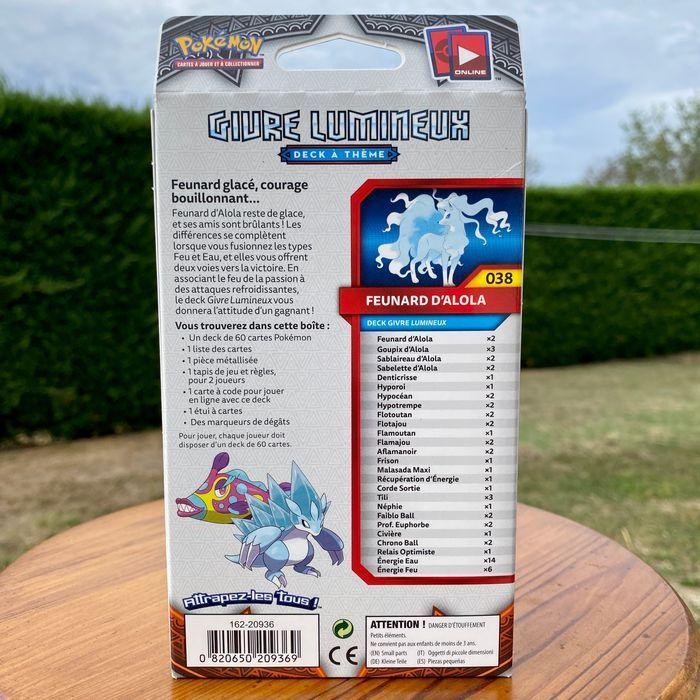 Deck SL03 Ombres Ardentes Feunard d’Alola Givre lumineux Cartes Pokémon - photo numéro 2