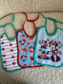 Lot de 3 bavoirs Disney