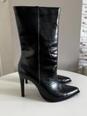 botte noir brillant taille 39