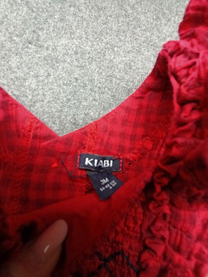 Robe rouge vichy Kiabi - photo numéro 2