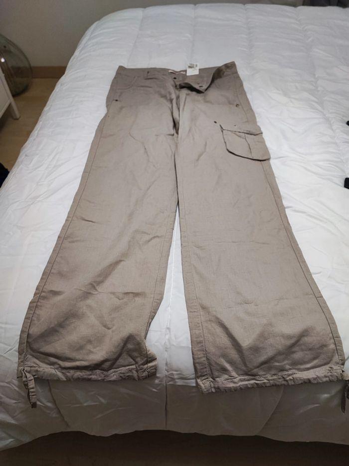 pantalon beige camaieu - photo numéro 1