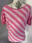 T shirt rayé rose