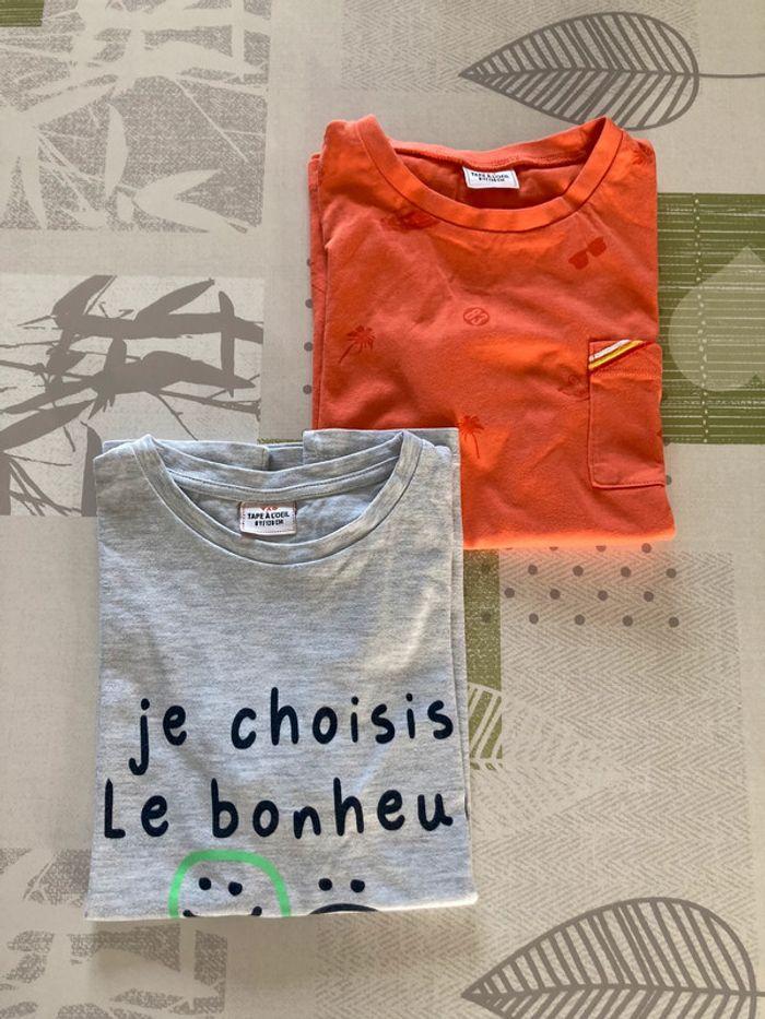 Lot de 2 tee-shirt manches courte en 8 ans - photo numéro 1