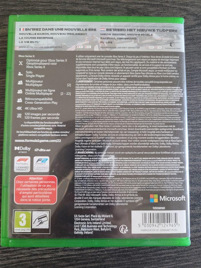 Jeu XBOX F1 22 - photo numéro 2