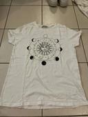 T-shirt blanc Lune