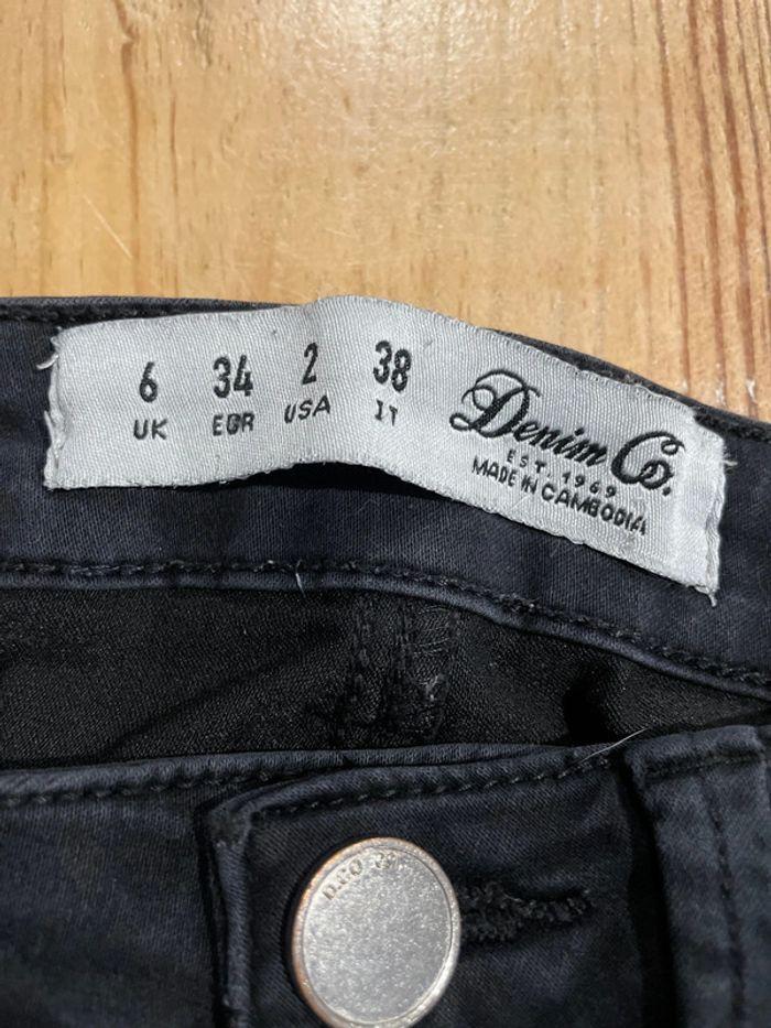 Jean slim noir Denim Co taille 34 - photo numéro 4