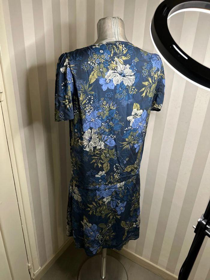 Robe ikks fleurs bleues T:38 - photo numéro 4