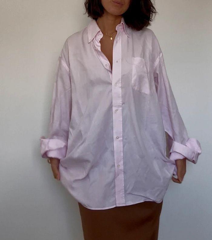 Chemise Rose pale - fil à fil - taille 41 - photo numéro 2