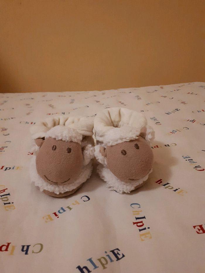 Chaussons mouton pour bébé - photo numéro 1