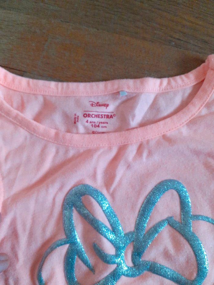 T shirt sans manches minnie 4 ans volants aux epaules - photo numéro 3