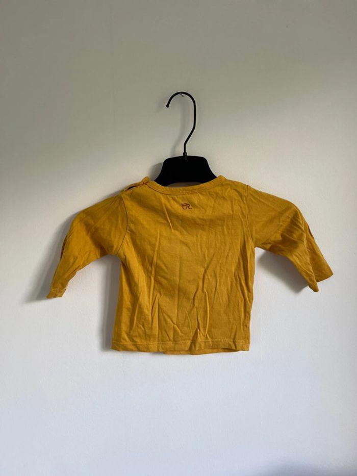 T-shirt manche longue jaune moutarde Cadet Rousselle - photo numéro 2