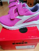 Baskets Diadora roses blanc 31