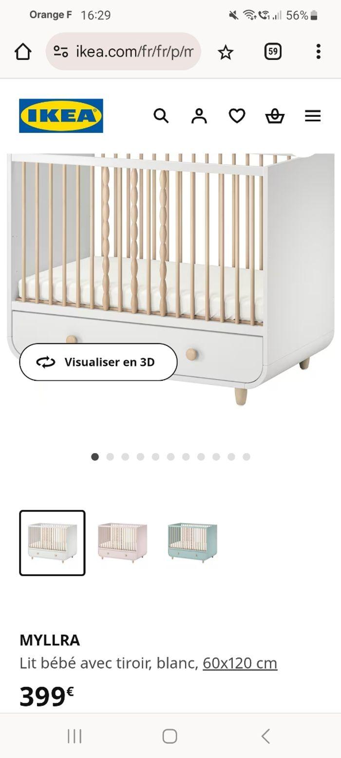 Lit bébés ikea évolutif - photo numéro 3