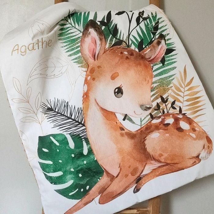 Couverture personnalisée biche