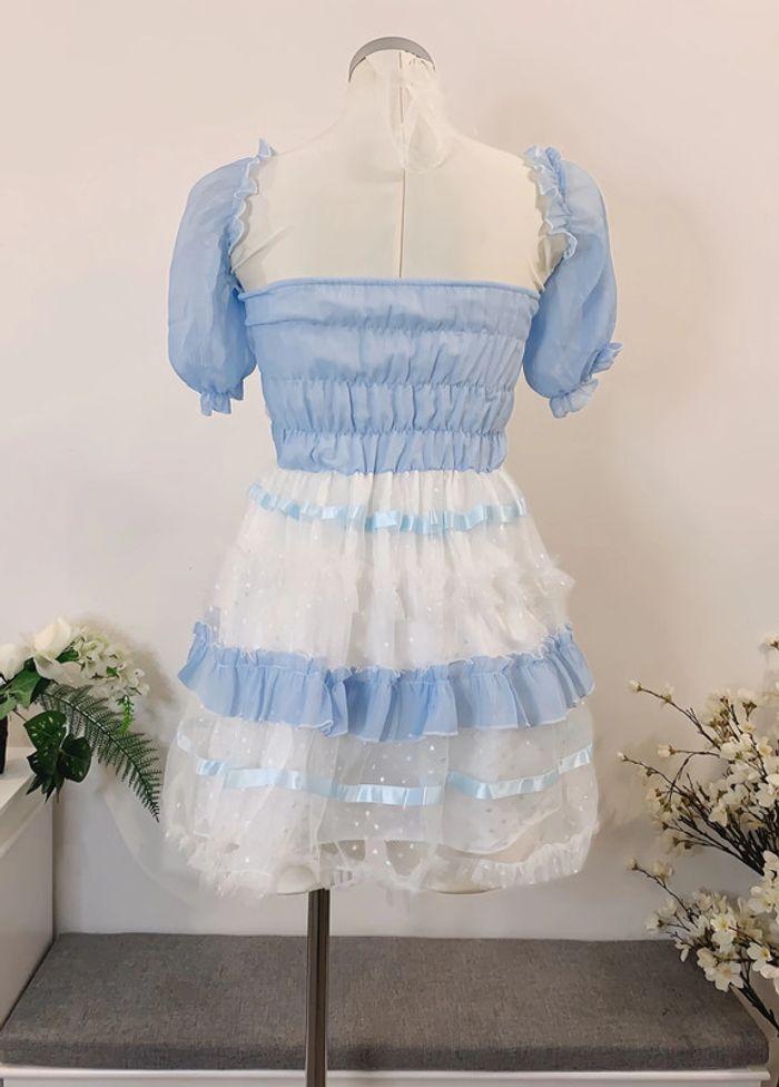 Dress Robe Blue Lolita Cute Kawaii Princess Barbie Lolita - photo numéro 7