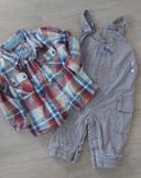 Ensemble salopette + chemise