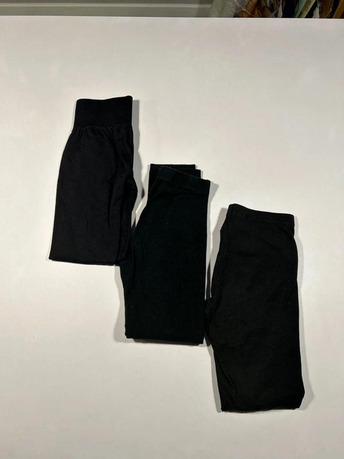 Lot de 3 leggings noirs - photo numéro 3