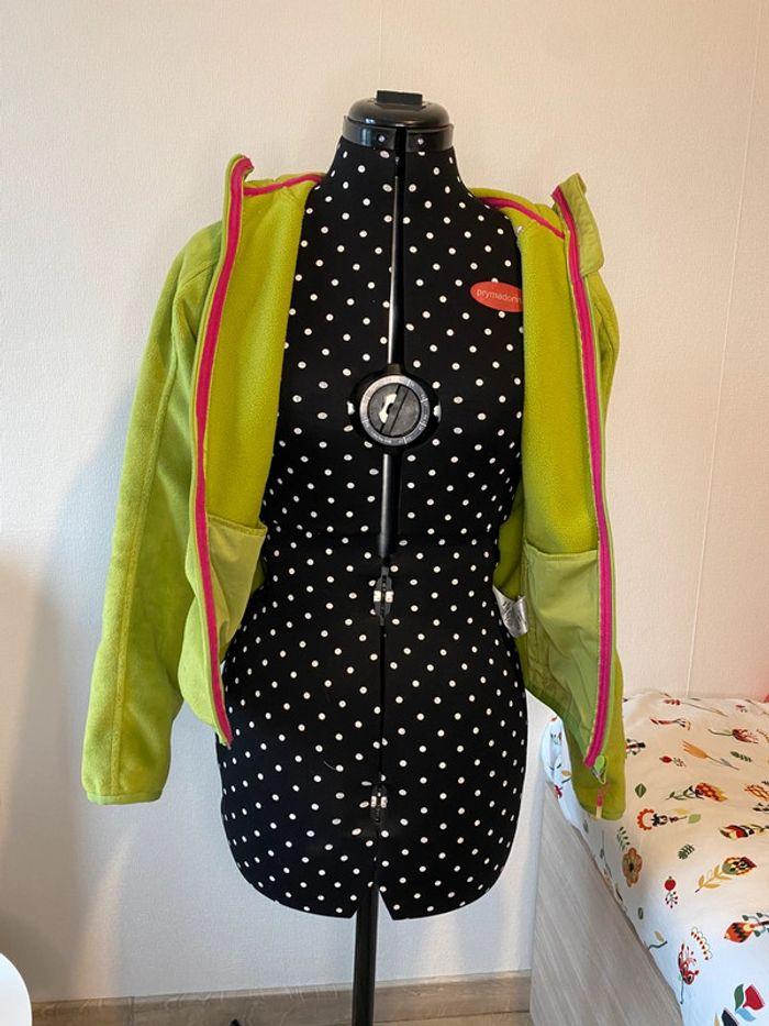 Veste polaire vert pomme Quechua taille XS / 34 - photo numéro 3