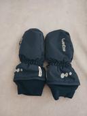 Moufles gants enfant 4ans bleu decathlon wed'ze