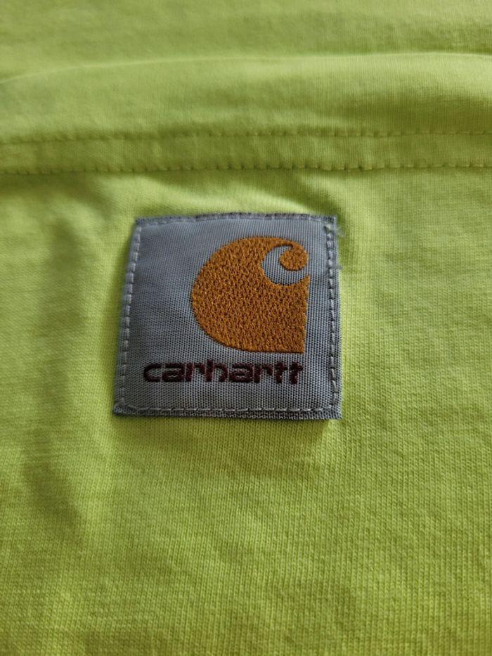 T-shirt Carhartt Vert Taille S Logo Brodé - photo numéro 9