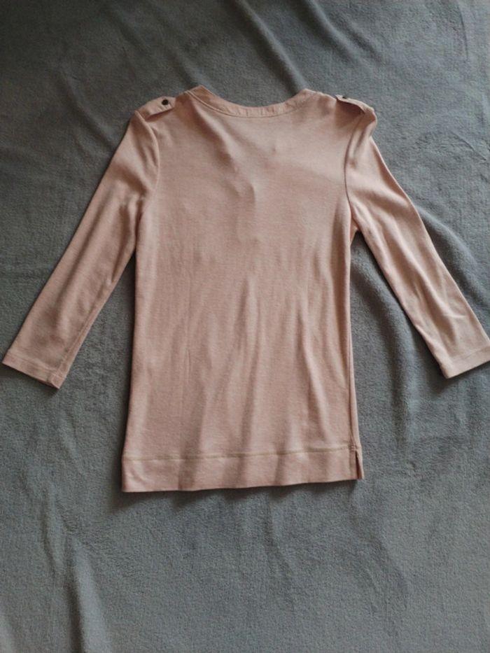 Pull / blouse manches longues rose - photo numéro 3