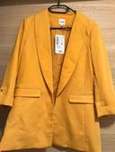 Veste blazer couleur moutarde