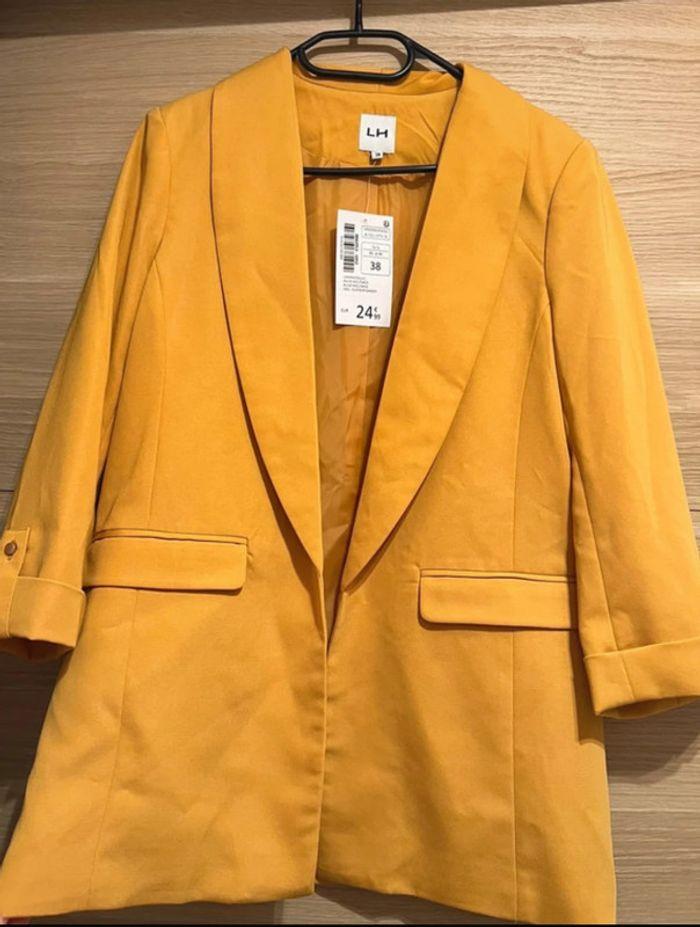 Veste blazer couleur moutarde - photo numéro 1