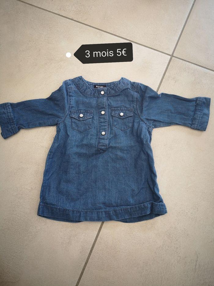 Chemise en jeans 3 mois