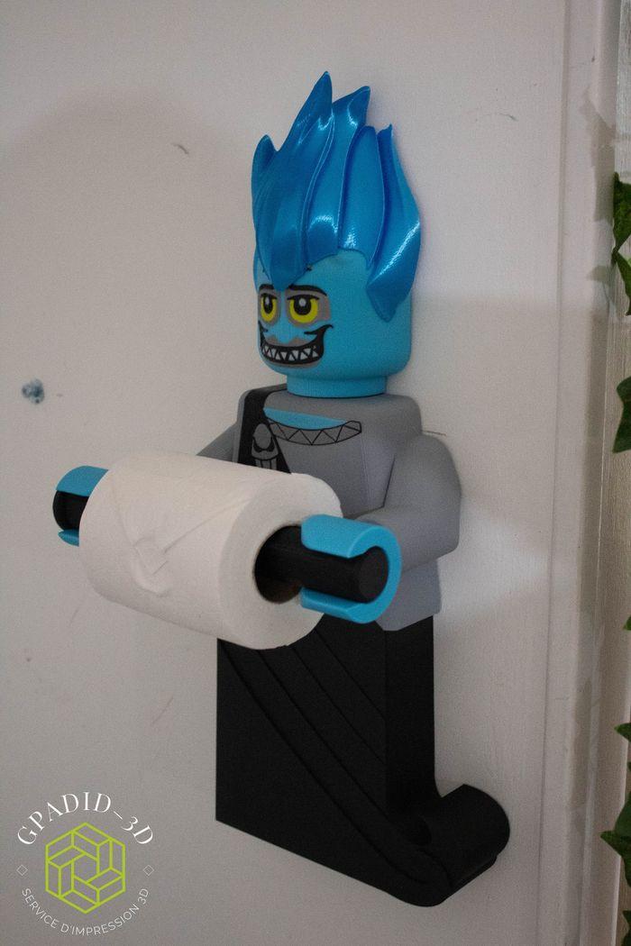 Dévidoir de papier toilette ou simple décoration murale dans un style Lego - photo numéro 6