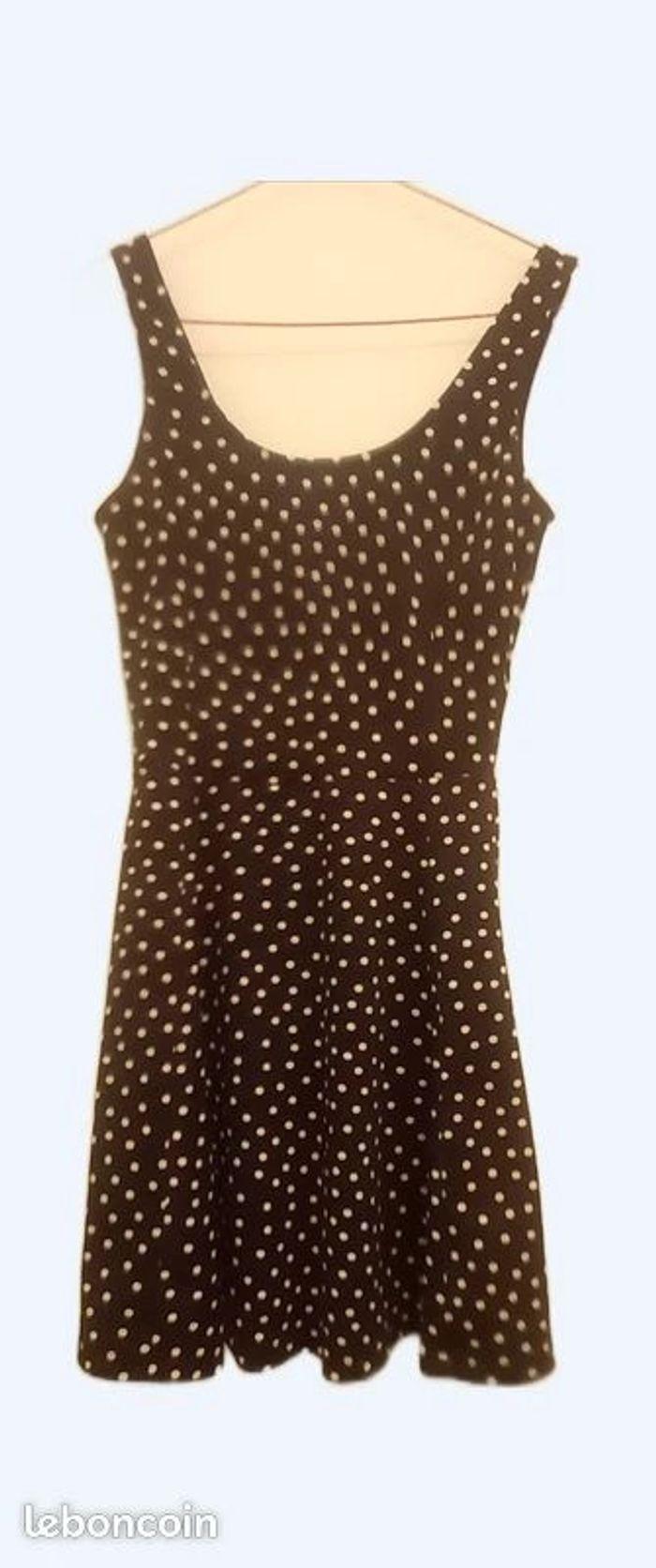 Robe H&M noire à pois